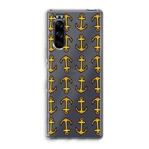 CaseCompany Musketon Anchor: Sony Xperia 5 Transparant Hoesje