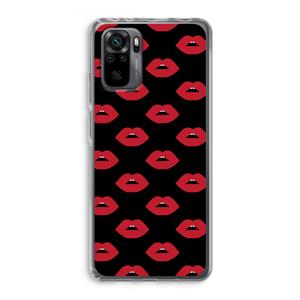 CaseCompany Lips: Xiaomi Redmi Note 10 Pro Transparant Hoesje