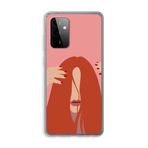 CaseCompany Woke up like this: Samsung Galaxy A72 Transparant Hoesje