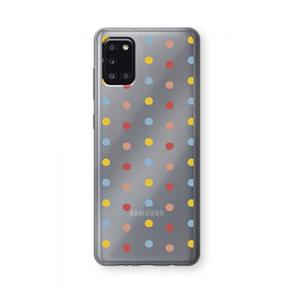 CaseCompany Bollen: Samsung Galaxy A31 Transparant Hoesje