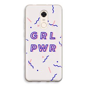 CaseCompany GRL PWR: Xiaomi Redmi 5 Transparant Hoesje