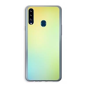 CaseCompany Minty mist pastel: Samsung Galaxy A20s Transparant Hoesje