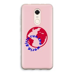 CaseCompany Run The World: Xiaomi Redmi 5 Transparant Hoesje