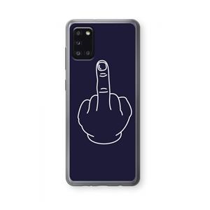 CaseCompany F**k U: Samsung Galaxy A31 Transparant Hoesje