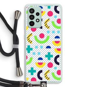 CaseCompany 8-bit N°1: Samsung Galaxy A52s 5G Transparant Hoesje met koord