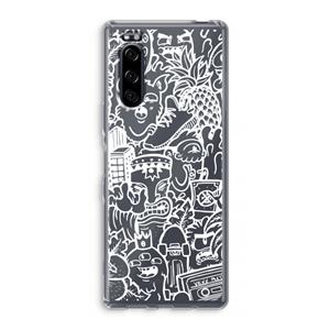 CaseCompany Vexx Mixtape #2: Sony Xperia 5 Transparant Hoesje
