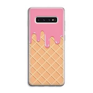 CaseCompany Ice cream: Samsung Galaxy S10 4G Transparant Hoesje