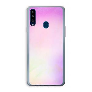 CaseCompany Flow mist pastel: Samsung Galaxy A20s Transparant Hoesje