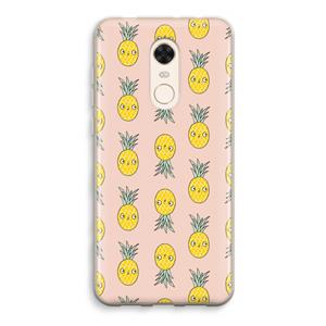 CaseCompany Ananas: Xiaomi Redmi 5 Transparant Hoesje