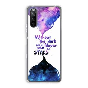 CaseCompany Stars quote: Sony Xperia 10 III Transparant Hoesje