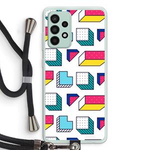 CaseCompany 8-bit N°7: Samsung Galaxy A52s 5G Transparant Hoesje met koord