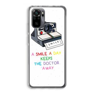 CaseCompany Smile: Xiaomi Redmi Note 10 Pro Transparant Hoesje