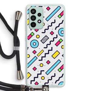 CaseCompany 8-bit N°8: Samsung Galaxy A52s 5G Transparant Hoesje met koord