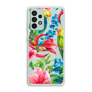 CaseCompany Papegaaien: Samsung Galaxy A52s 5G Transparant Hoesje