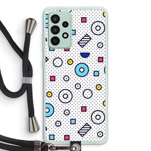 CaseCompany 8-bit N°9: Samsung Galaxy A52s 5G Transparant Hoesje met koord