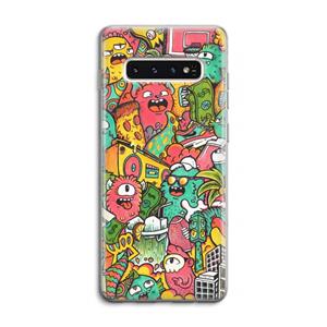CaseCompany Vexx City: Samsung Galaxy S10 4G Transparant Hoesje