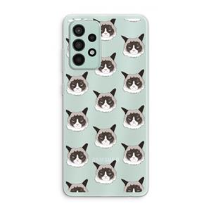 CaseCompany It's a Purrr Case: Samsung Galaxy A52s 5G Transparant Hoesje