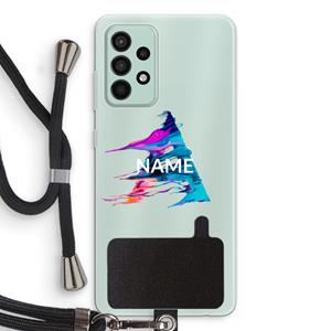 CaseCompany Abstract Spectrum: Samsung Galaxy A52s 5G Transparant Hoesje met koord