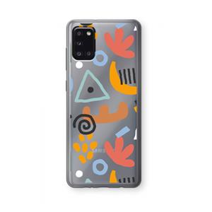 CaseCompany Abstract: Samsung Galaxy A31 Transparant Hoesje