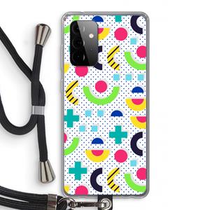 CaseCompany 8-bit N°1: Samsung Galaxy A72 5G Transparant Hoesje met koord