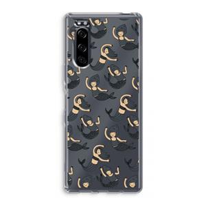 CaseCompany Zeemeermin: Sony Xperia 5 Transparant Hoesje