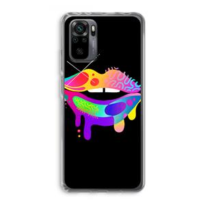 CaseCompany Lip Palette: Xiaomi Redmi Note 10 Pro Transparant Hoesje