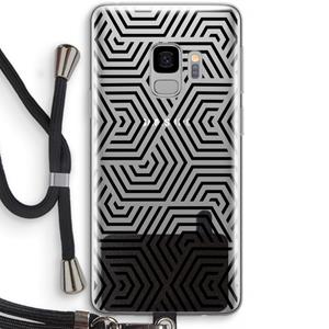 CaseCompany Magic pattern: Samsung Galaxy S9 Transparant Hoesje met koord