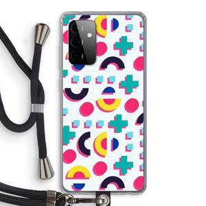 CaseCompany 8-bit N°2: Samsung Galaxy A72 5G Transparant Hoesje met koord