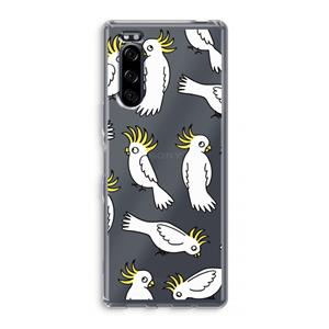 CaseCompany Papegaai: Sony Xperia 5 Transparant Hoesje