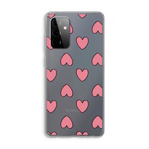 CaseCompany Ondersteboven verliefd: Samsung Galaxy A72 Transparant Hoesje