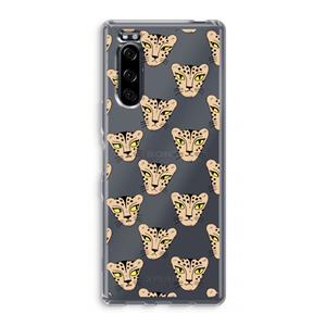 CaseCompany Tijger: Sony Xperia 5 Transparant Hoesje