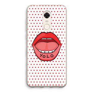 CaseCompany Yolo Denise: Xiaomi Redmi 5 Transparant Hoesje