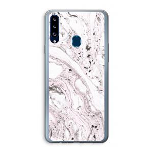 CaseCompany Mengelmoes: Samsung Galaxy A20s Transparant Hoesje