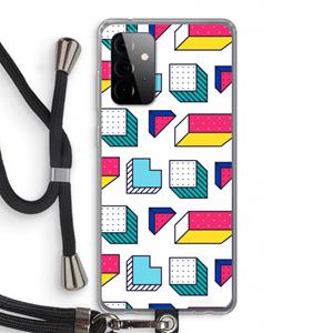 CaseCompany 8-bit N°7: Samsung Galaxy A72 5G Transparant Hoesje met koord