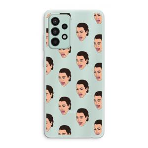 CaseCompany Ugly Cry Call: Samsung Galaxy A52s 5G Transparant Hoesje