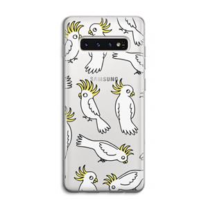 CaseCompany Papegaai: Samsung Galaxy S10 4G Transparant Hoesje