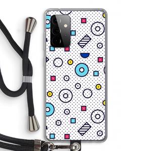 CaseCompany 8-bit N°9: Samsung Galaxy A72 5G Transparant Hoesje met koord