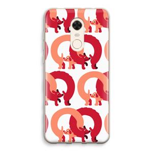 CaseCompany Dogs: Xiaomi Redmi 5 Transparant Hoesje