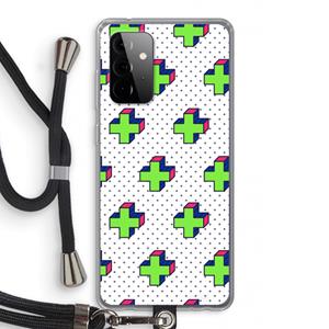 CaseCompany 8-bit N°10: Samsung Galaxy A72 5G Transparant Hoesje met koord