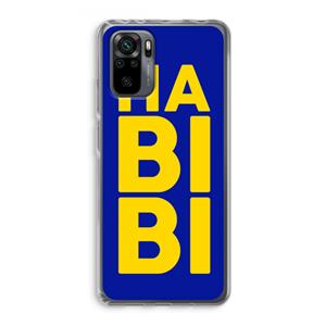 CaseCompany Habibi Blue: Xiaomi Redmi Note 10 Pro Transparant Hoesje