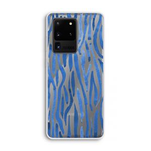CaseCompany Blauwe nerven: Samsung Galaxy S20 Ultra Transparant Hoesje