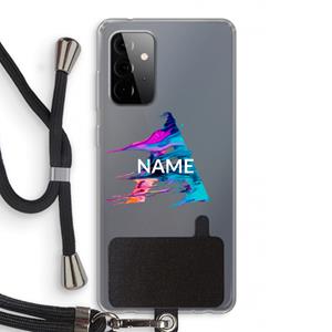 CaseCompany Abstract Spectrum: Samsung Galaxy A72 5G Transparant Hoesje met koord