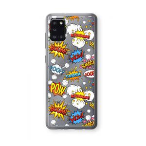 CaseCompany Pow Smack: Samsung Galaxy A31 Transparant Hoesje