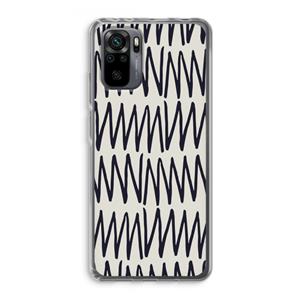 CaseCompany Marrakech Zigzag: Xiaomi Redmi Note 10 Pro Transparant Hoesje