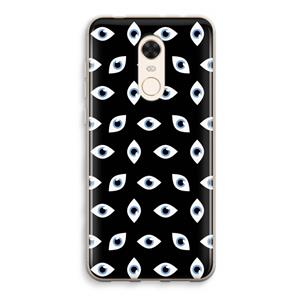 CaseCompany Eyes pattern: Xiaomi Redmi 5 Transparant Hoesje
