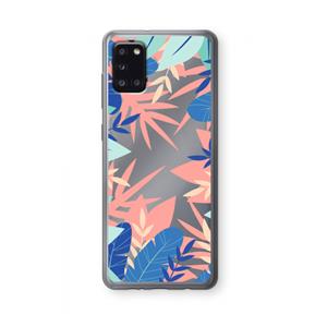 CaseCompany Tropisch: Samsung Galaxy A31 Transparant Hoesje