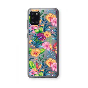 CaseCompany Tropisch 2: Samsung Galaxy A31 Transparant Hoesje