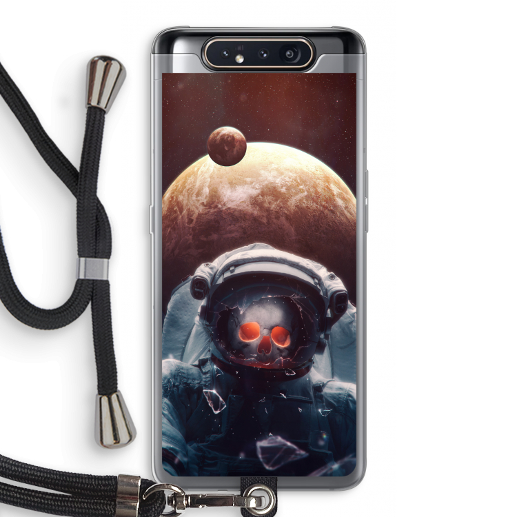 CaseCompany Voyager: Samsung Galaxy A80 Transparant Hoesje met koord