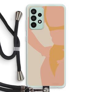 CaseCompany Bikini body: Samsung Galaxy A52s 5G Transparant Hoesje met koord