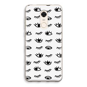 CaseCompany Eye pattern #2: Xiaomi Redmi 5 Transparant Hoesje